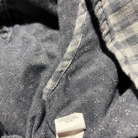 Lucky Brand Flannel Shirt Mens Large Plaid Snap Lightweight Biker Grunge Skate - Picture 7 of 9